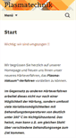 Mobile Screenshot of plasmatechnik.de